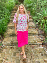 Load image into Gallery viewer, THE MIA BLOUSE (FUCHSIA)
