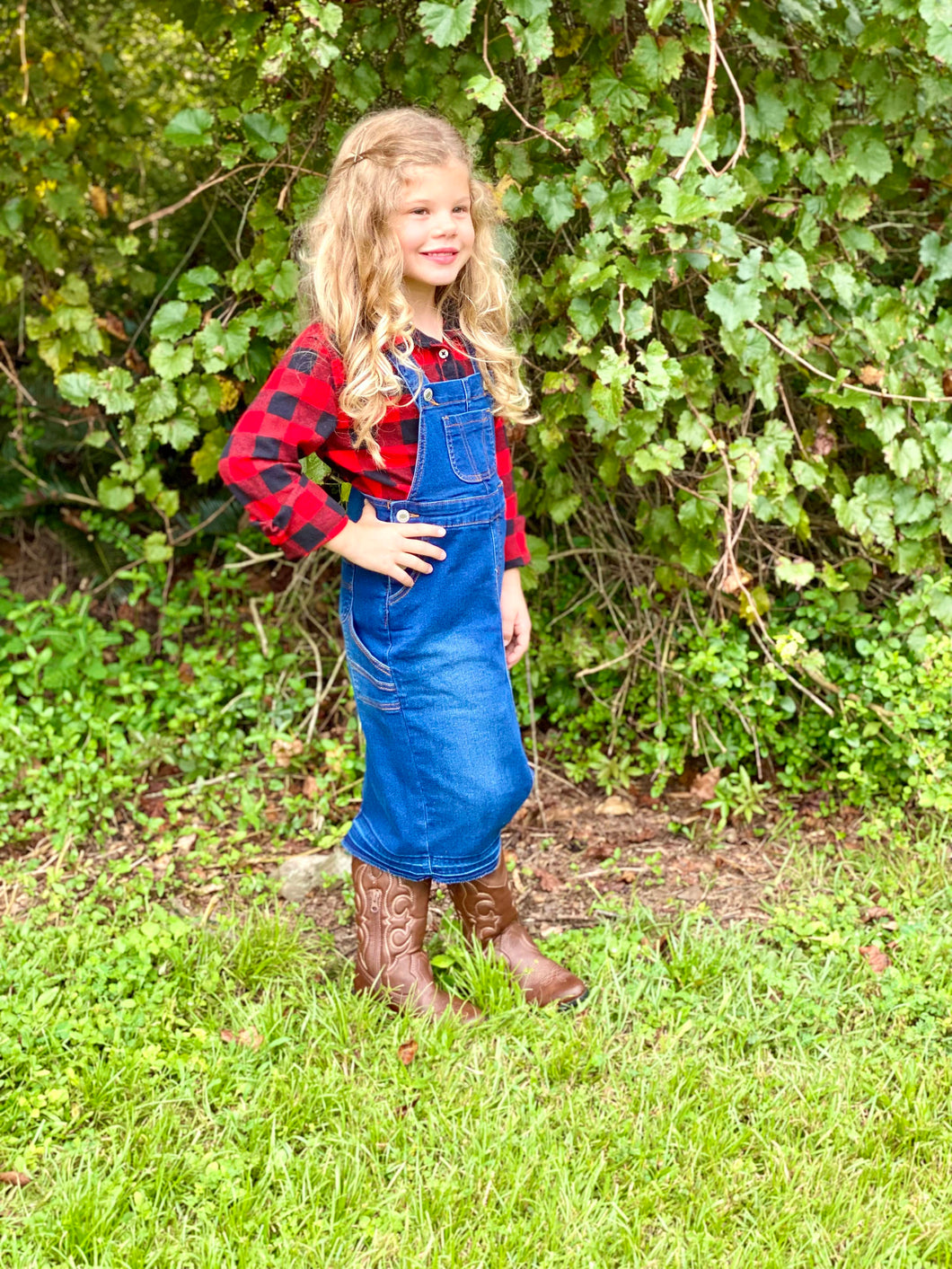 THE BROOKE DENIM OVERALL (GIRLS)