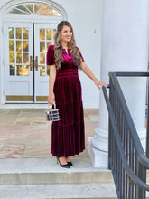 Load image into Gallery viewer, THE HOLLY HOLIDAY GOWN (BURGUNDY)
